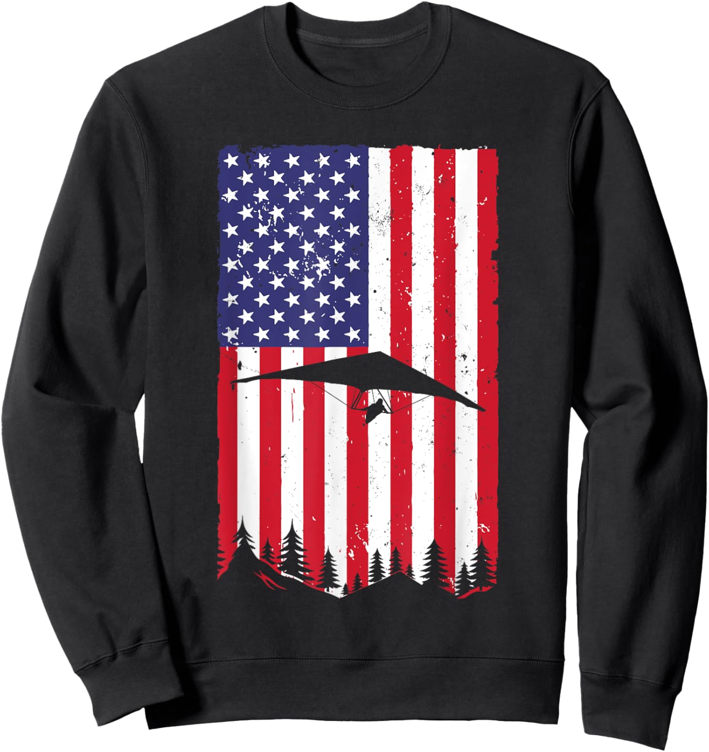 Cool Hang Glider Art Women Hang Gliding Lover Sweatshirt - Sweatshirt | Black