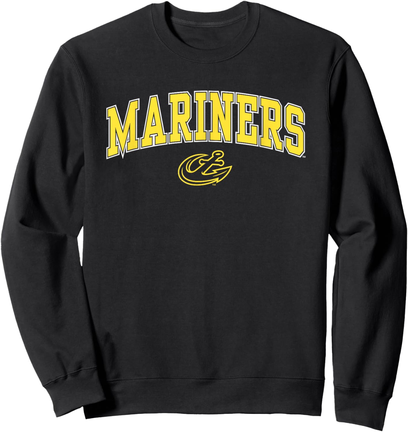 Maine Maritime Mariners Arch Over Blue Officially Licensed Sweatshirt - Sweatshirt | Black