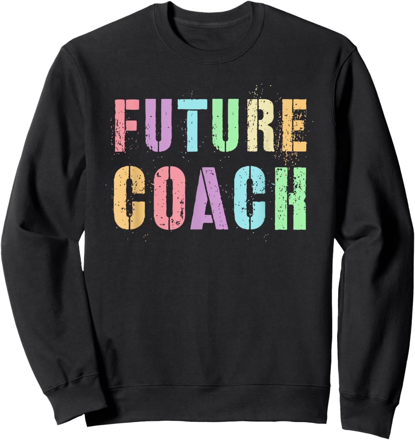 Tiny FUTURE COACH In Training Sports Wellness Trainer Girl Sweatshirt - Sweatshirt | Black
