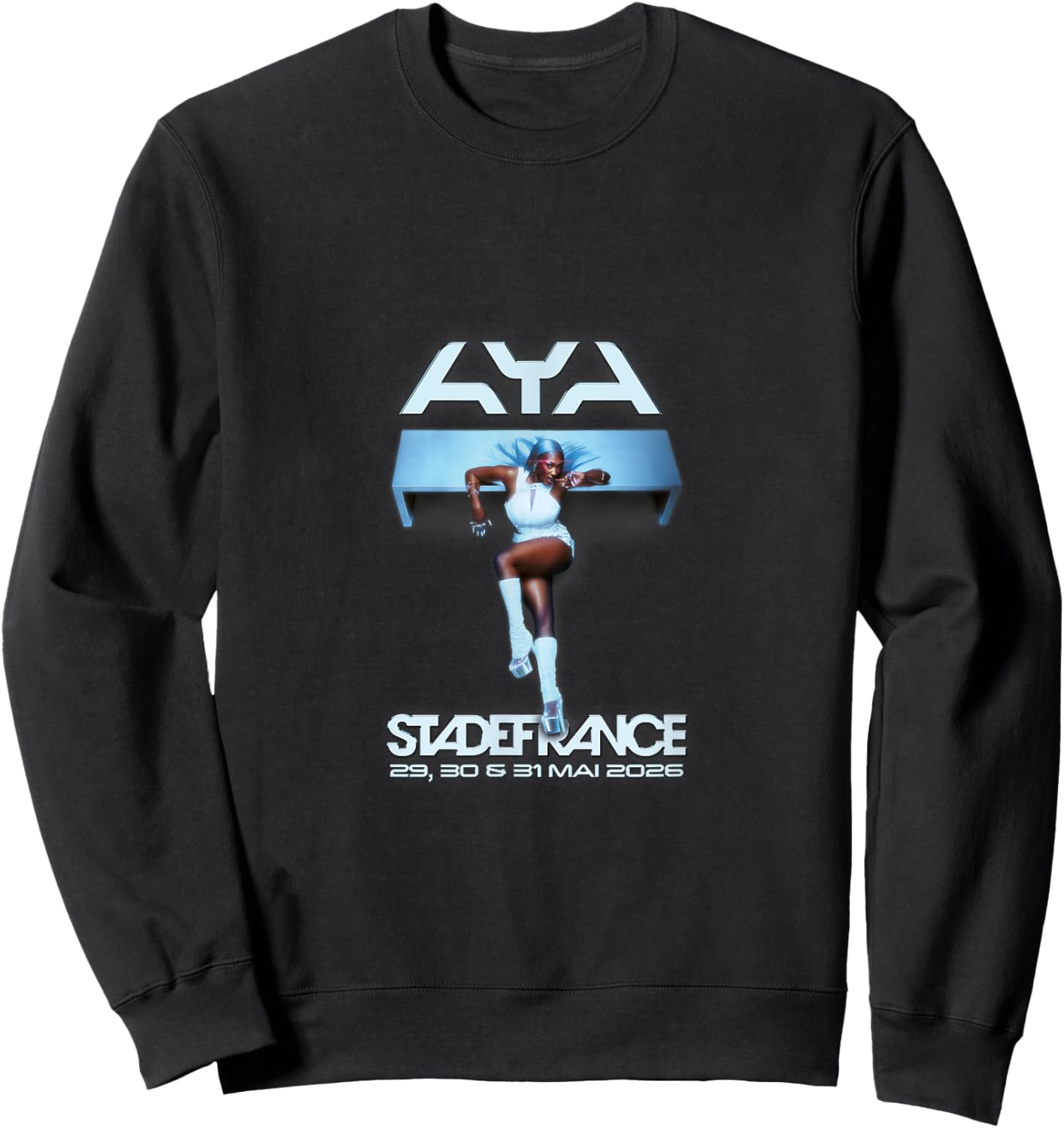 Aya Nakamura Merch Officiel Tournée Stade de France 2026 Sweatshirt - Sweatshirt | Black