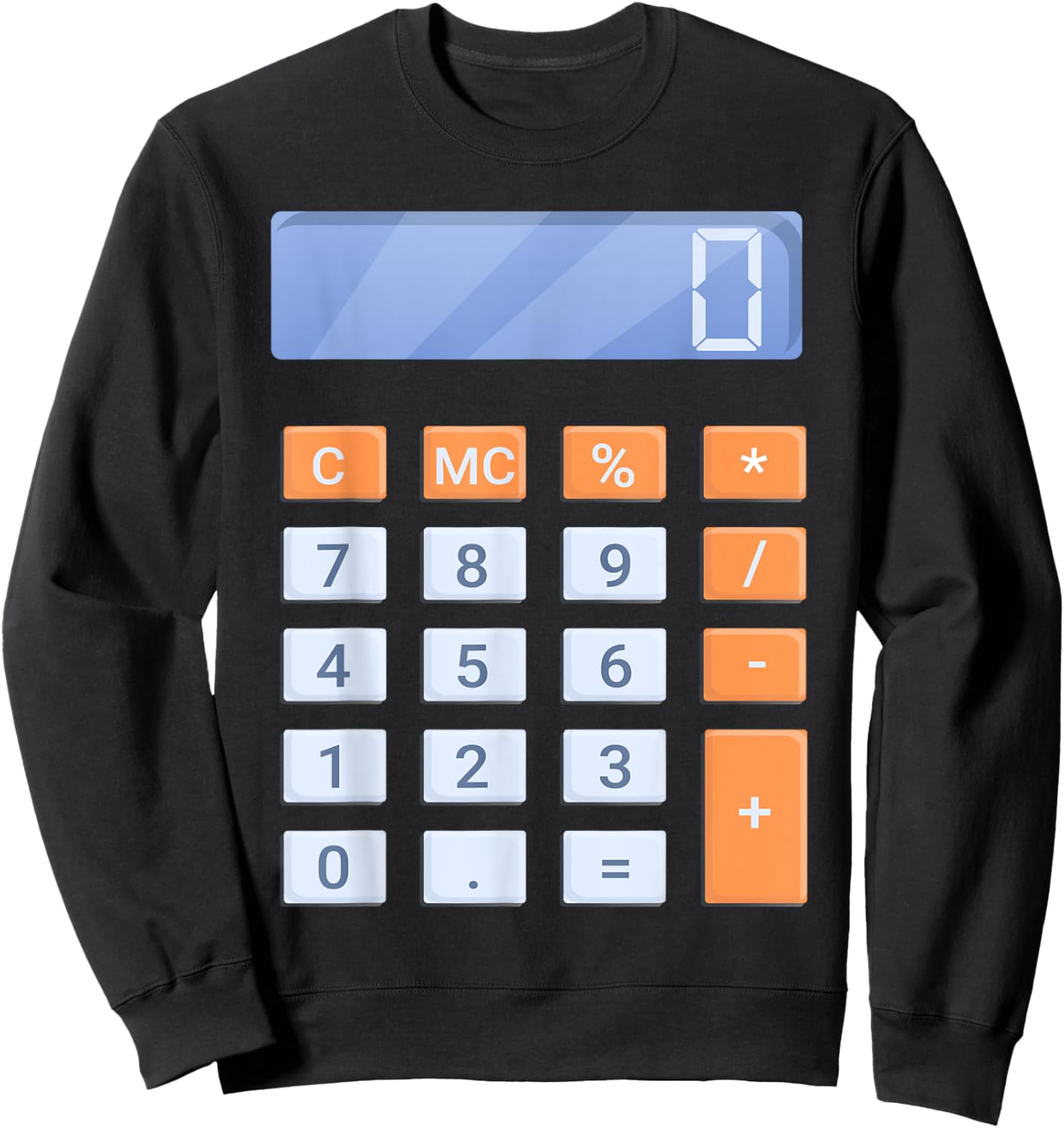 Calculator Halloween Costume Sweatshirt - Sweatshirt | Black