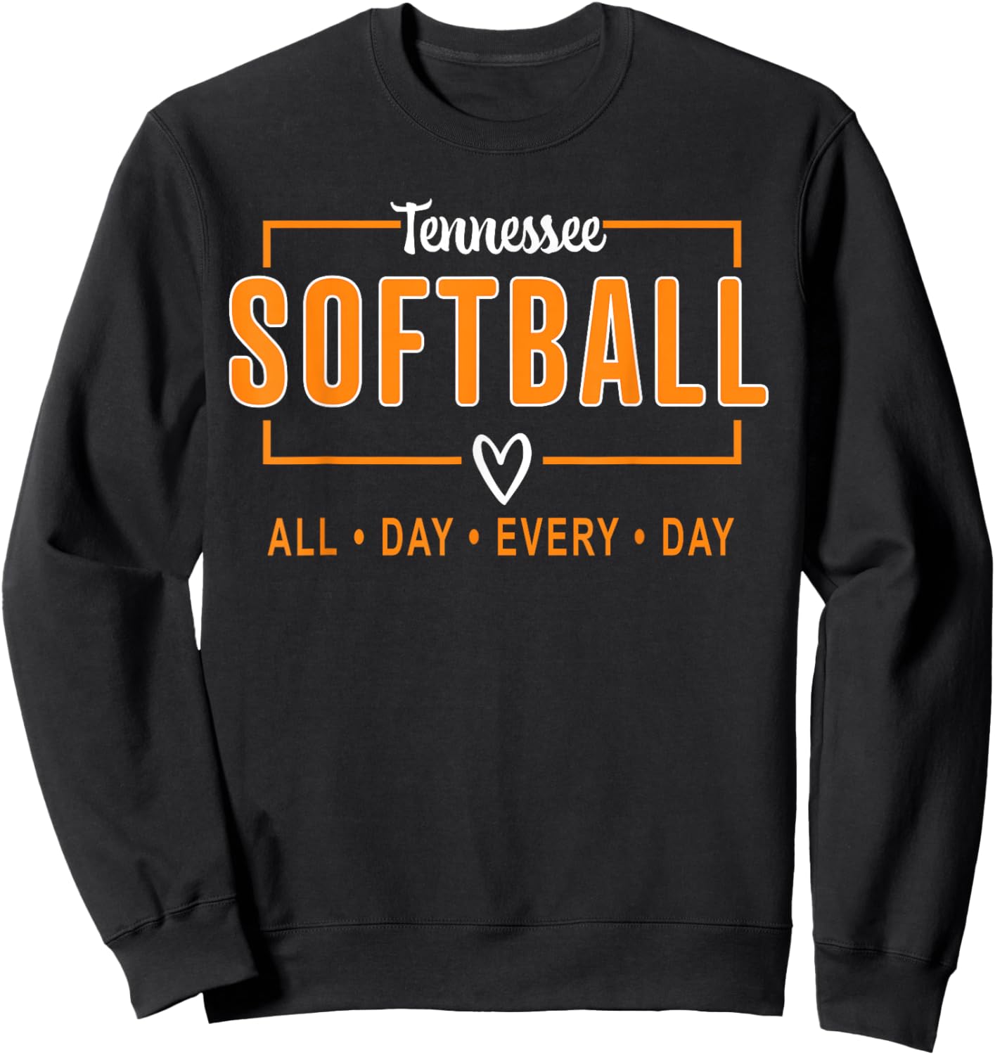 Tennessee Softball Vintage Kids Team Retro Softball Fan Sweatshirt - Sweatshirt | Black