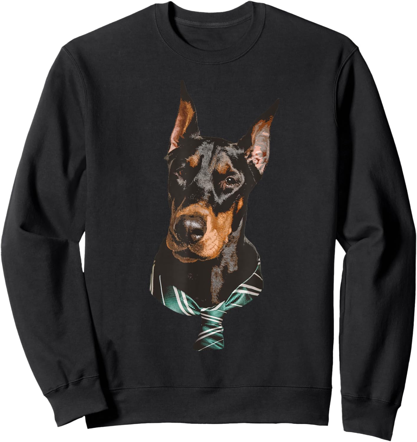 Funny Doberman Design Women Kids Dog Doberman Lovers Sweatshirt - Sweatshirt | Black