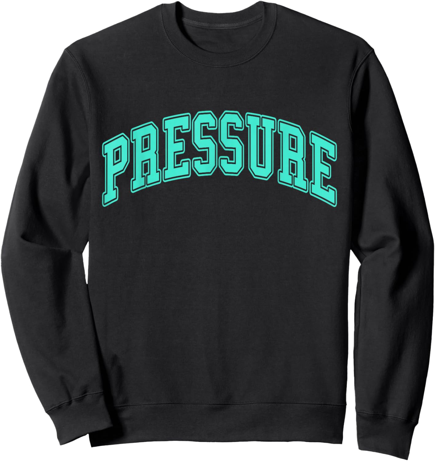 Light Teal Aqua Pressure Light Teal Aqua Color Graphic Sweatshirt - Sweatshirt | Black
