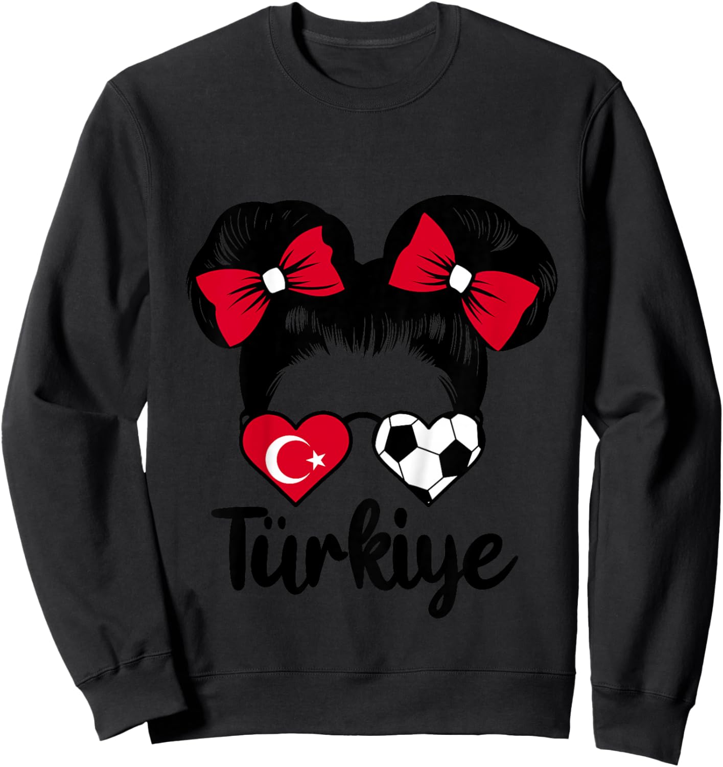 Drapeau Turquie Türkiye Fan de Filles Turques Sweatshirt - Sweatshirt | Black