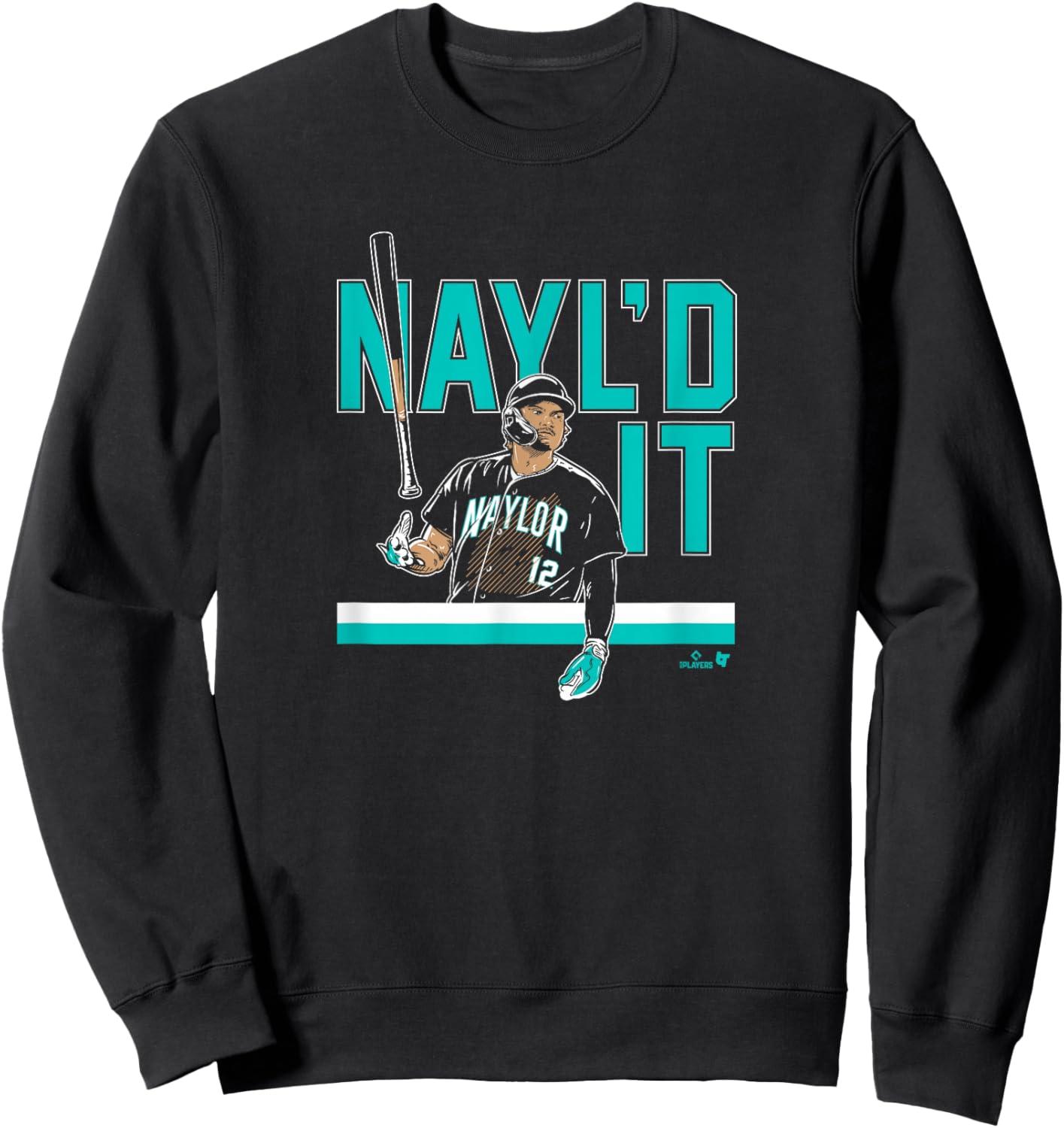 Josh Naylor - Nayl'd It Bat Flip - Seattle Baseball Sweatshirt - Sweatshirt | Black