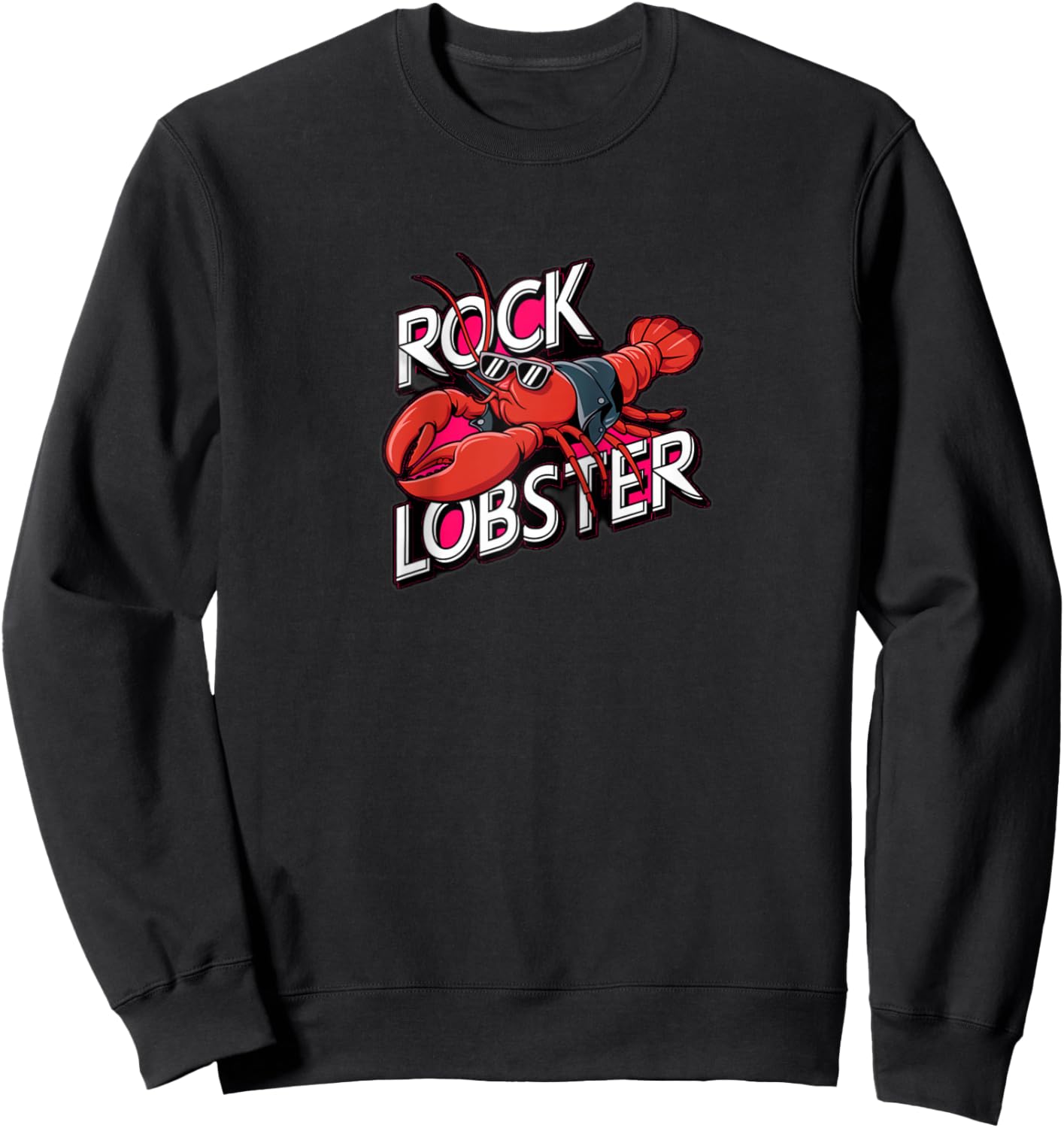 Rock Lobster Raglan Baseball Sweatshirt - Sweatshirt | Black