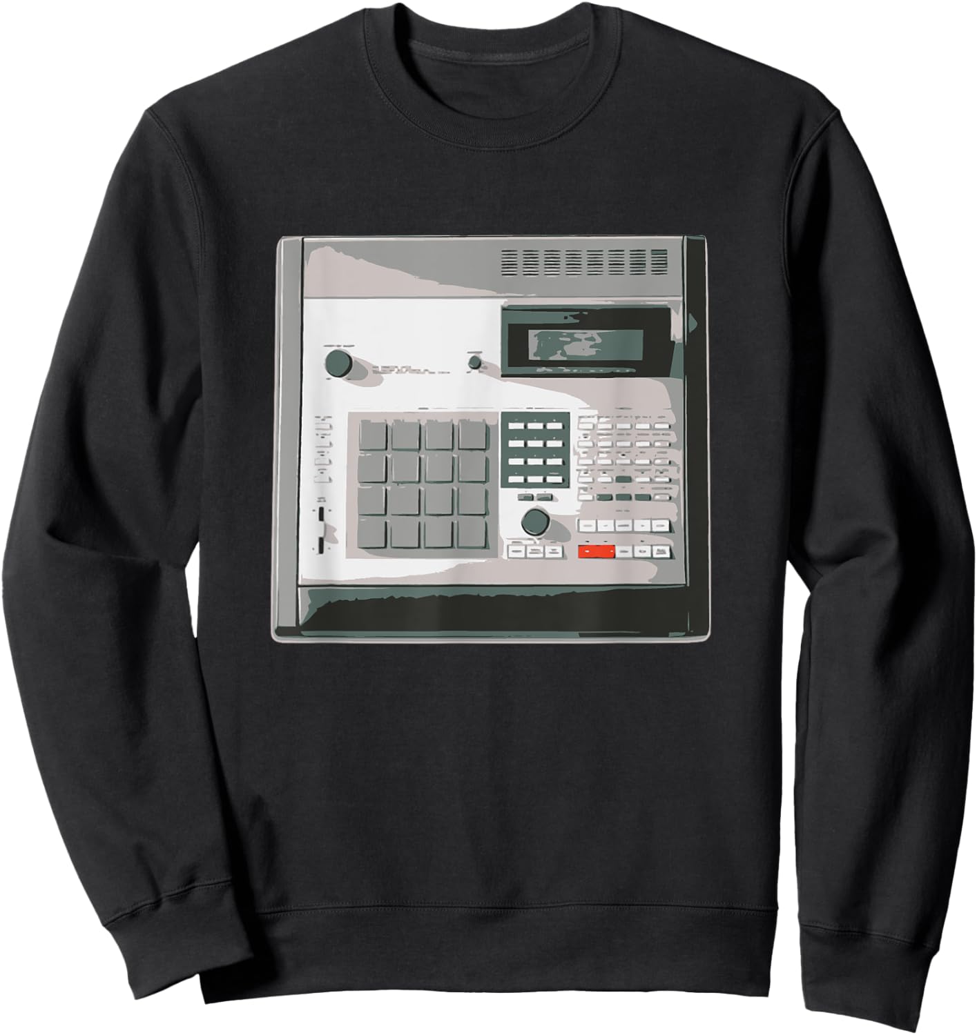 Retro Music Producer Hip Hop MPC Sweatshirt - Sweatshirt | Black