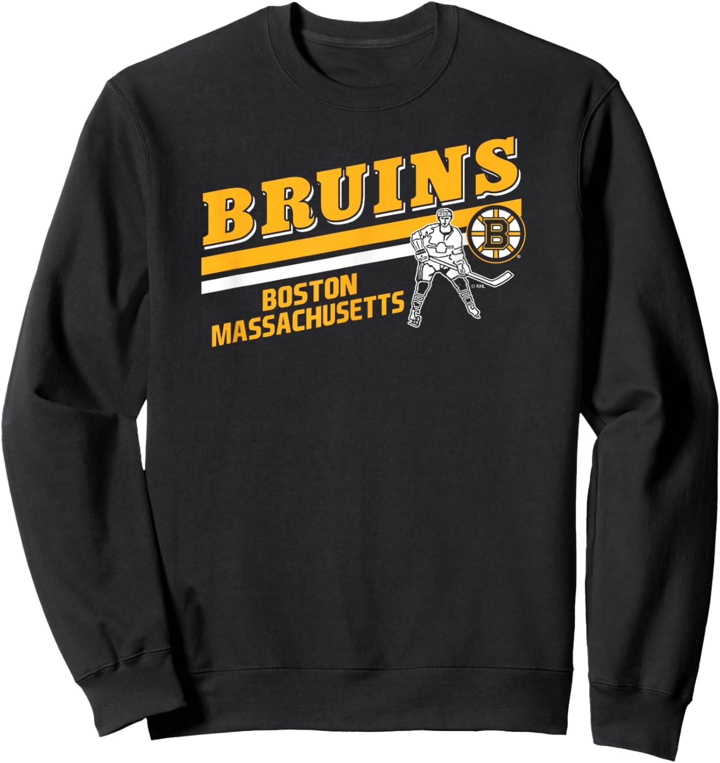 Boston Bruins Player Black Officially Licensed Sweatshirt - Sweatshirt | Black