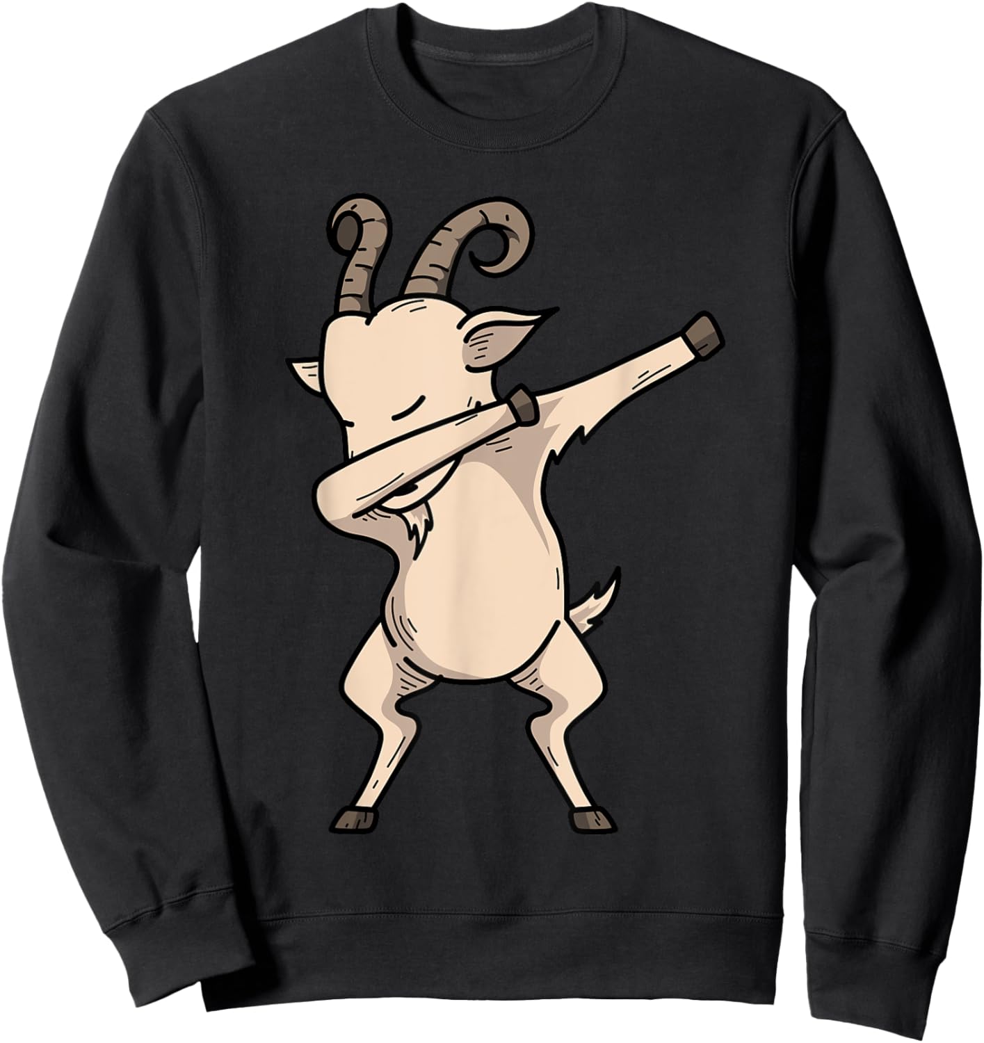 Cool Goat Design Women Kids Dabbing Boer Goat Lovers Sweatshirt - Sweatshirt | Black