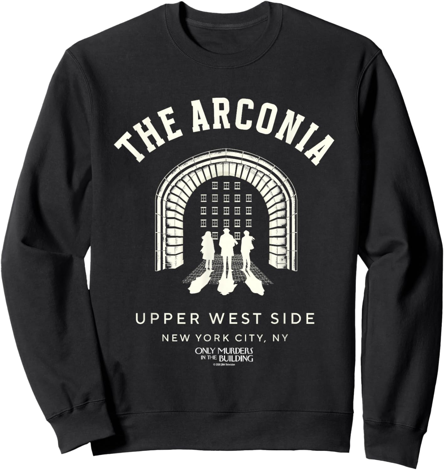 Only Murders in the Building Arconia NYC Officially Licensed Sweatshirt - Sweatshirt | Black