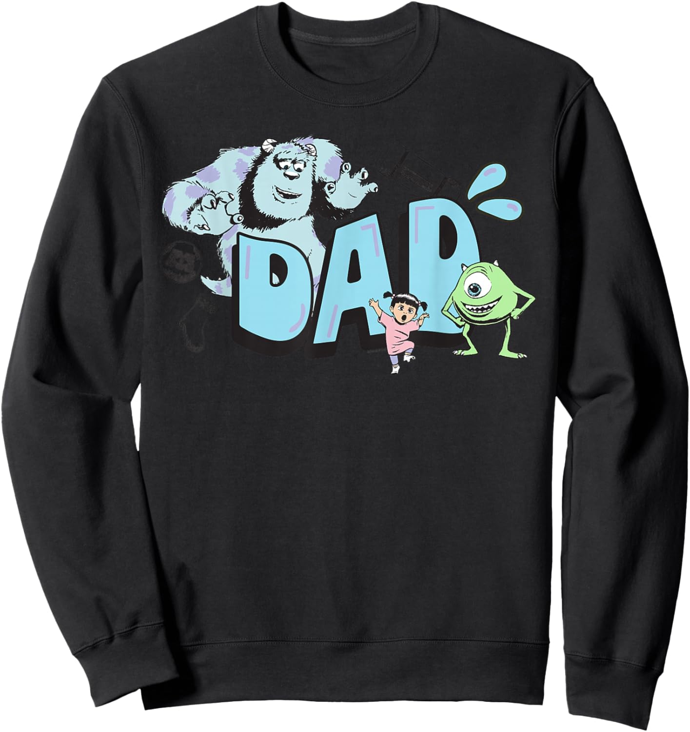 Disney & Pixar's Monsters, Inc. Dad Mike Sulley & Boo Sweatshirt - Sweatshirt | Black