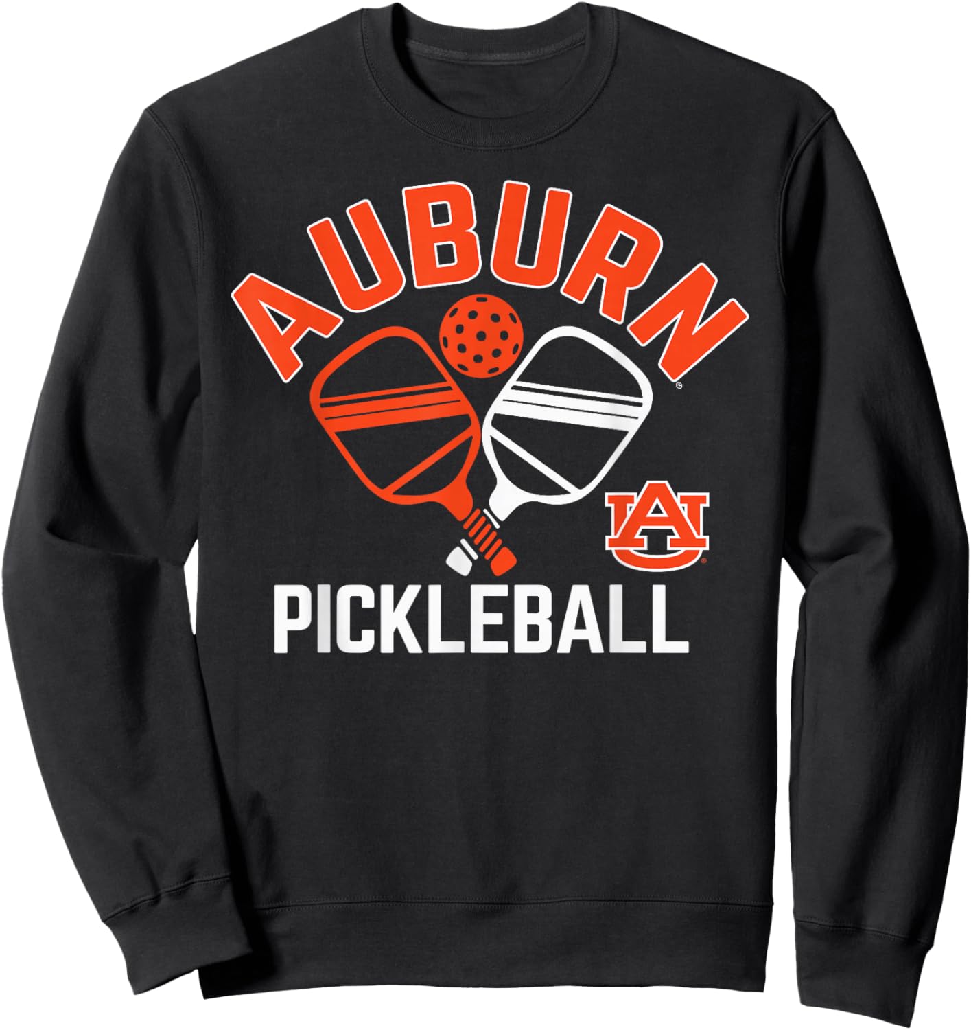 Auburn Tigers Pickleball Navy Officially Licensed Sweatshirt - Sweatshirt | Black