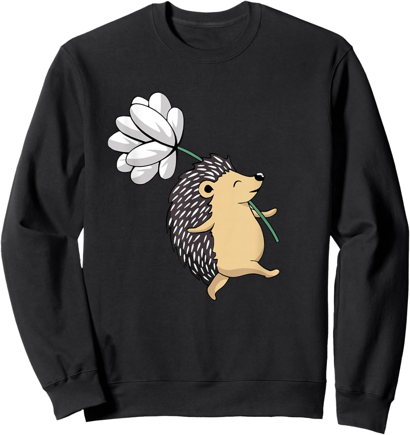 Kids Hedgehog Shirt for Boys Or Girls | Cute Hedgehog Gift Sweatshirt - Sweatshirt | Black