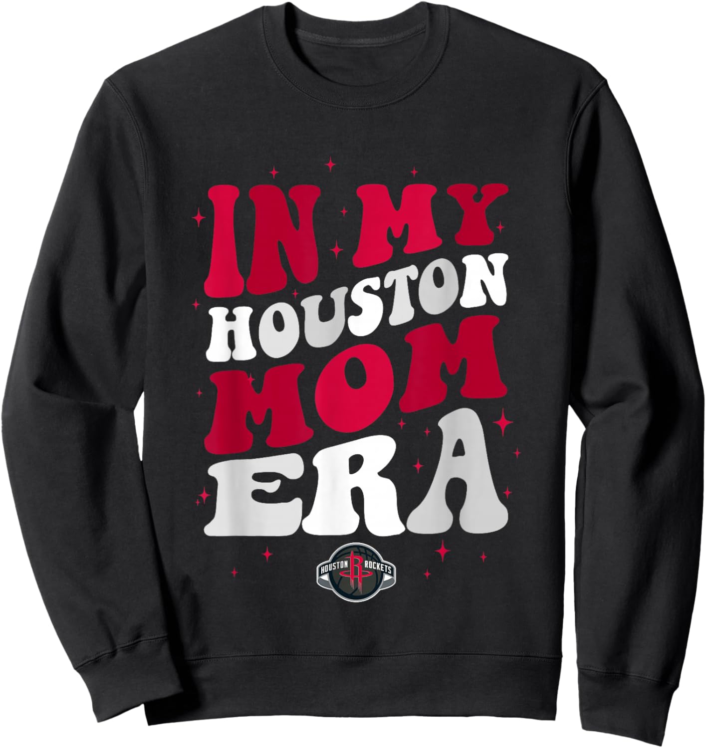 NBA Houston Rockets In My Houston Mom Era Logo Sweatshirt - Sweatshirt | Black