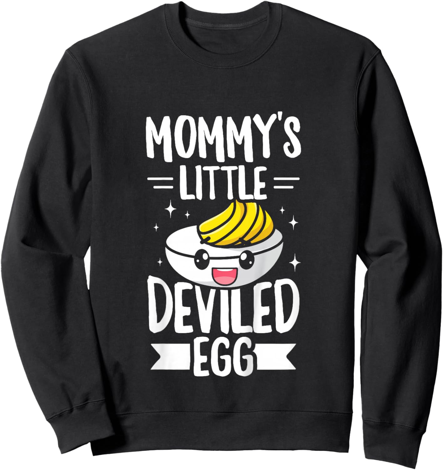 Mommy's Little Deviled Egg - Deviled Egg Toddler Sweatshirt - Sweatshirt | Black