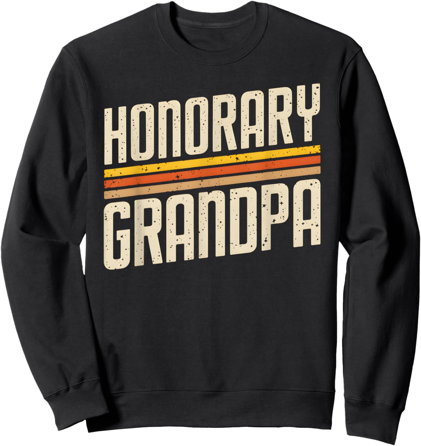 Retro Honorary Grandpa Sweatshirt - Sweatshirt | Black