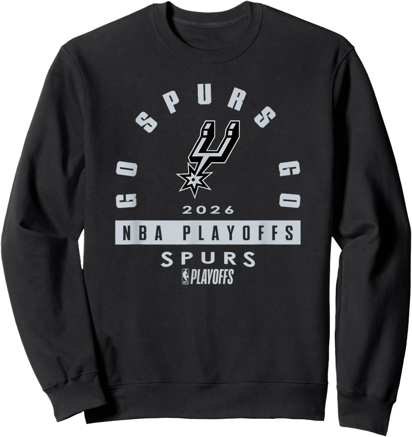 NBA 2026 Playoffs Mantra Spurs Over The Rainbow Sweatshirt - Sweatshirt | Black