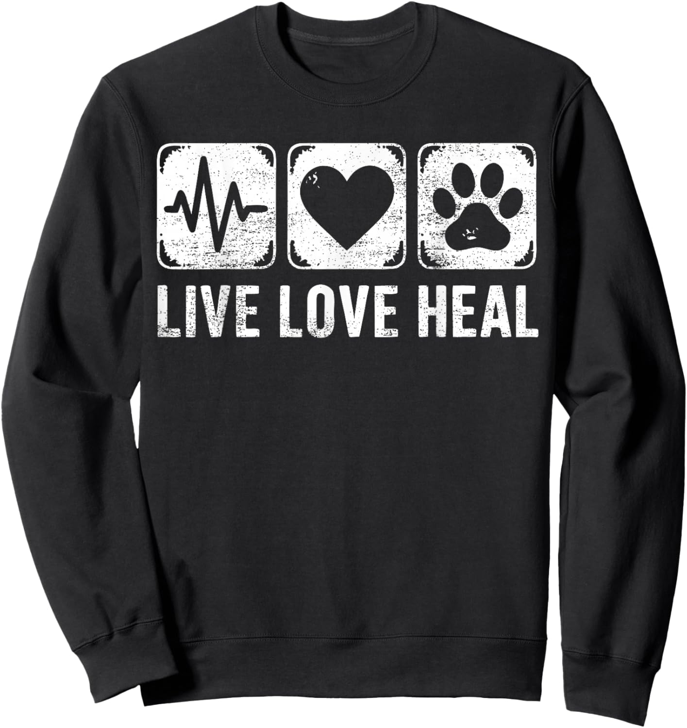 Veterinary Technician Animal Clinic Vet Veterinarian Sweatshirt - Sweatshirt | Black