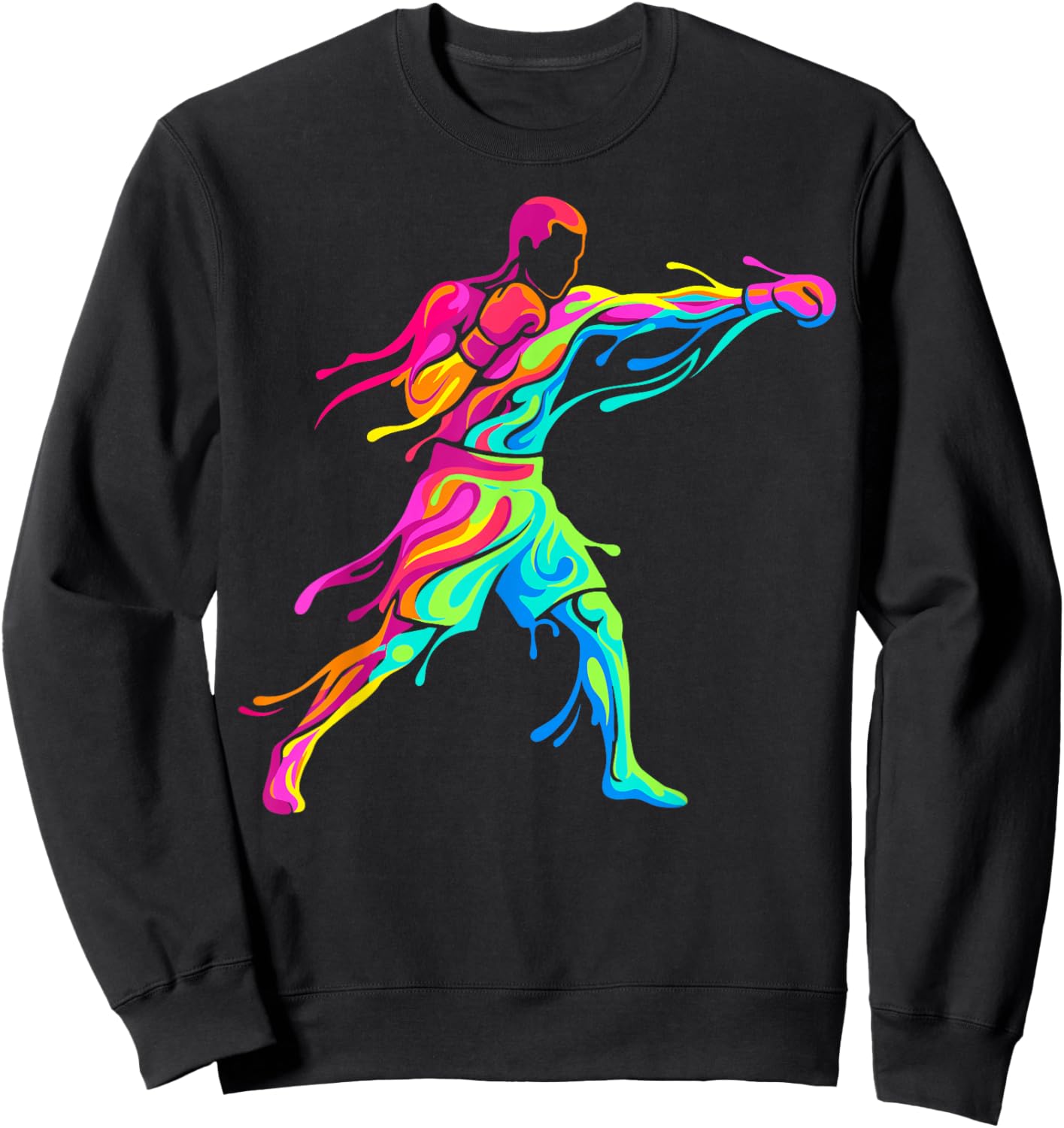 Men's Boxer Player Boxing Sweatshirt - Sweatshirt | Black