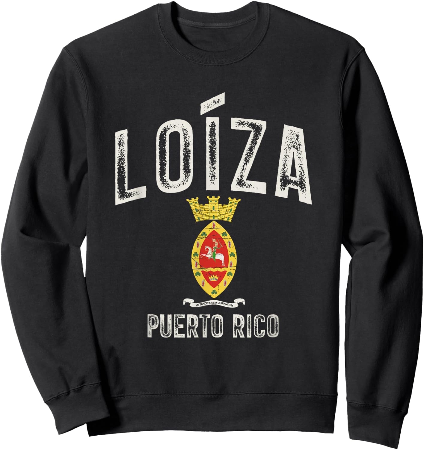 Loíza City in Puerto Rico, Loíza Armorial Sweatshirt - Sweatshirt | Black