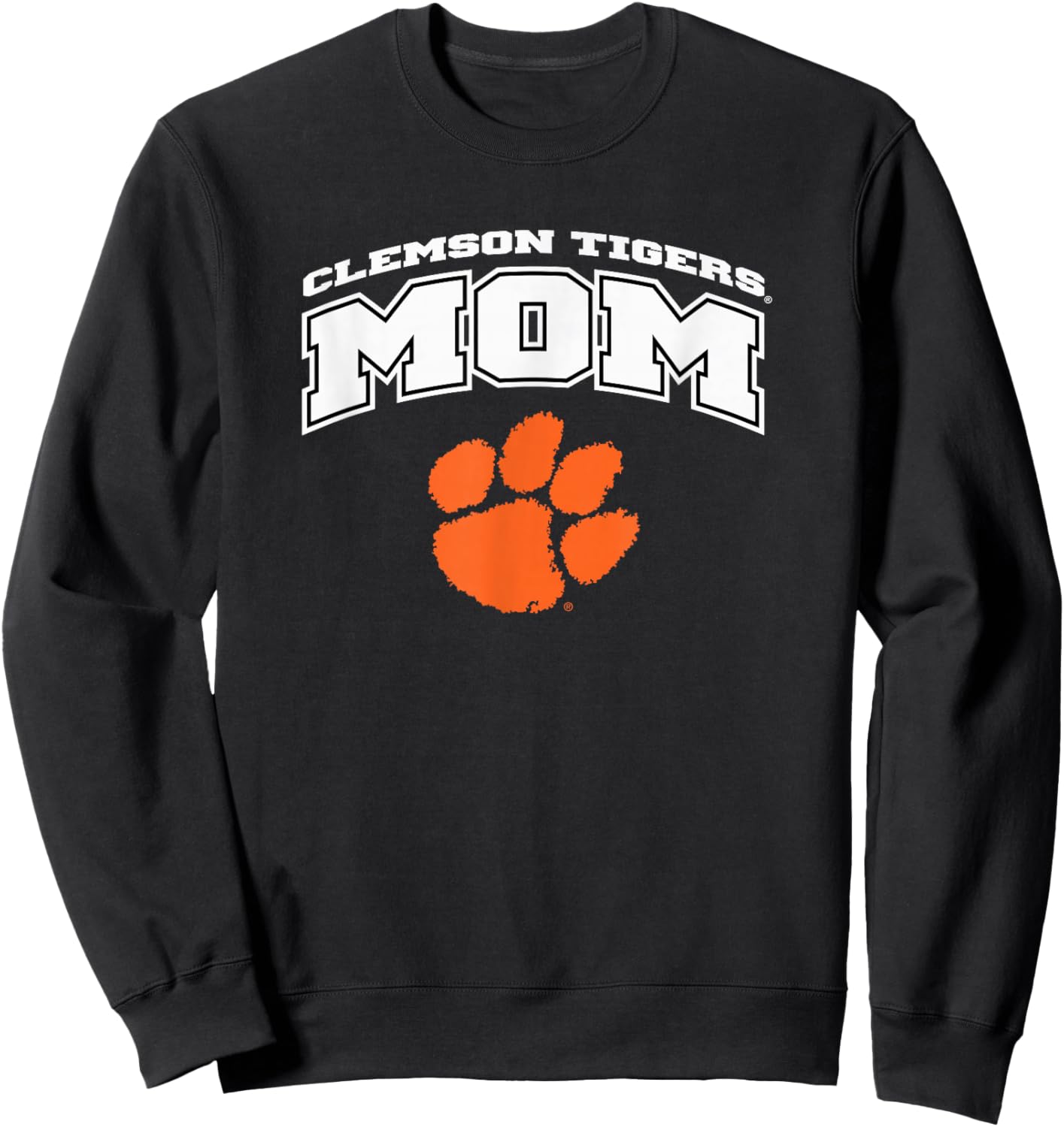 Clemson Tigers Mom Arching Purple Officially Licensed Sweatshirt - Sweatshirt | Black