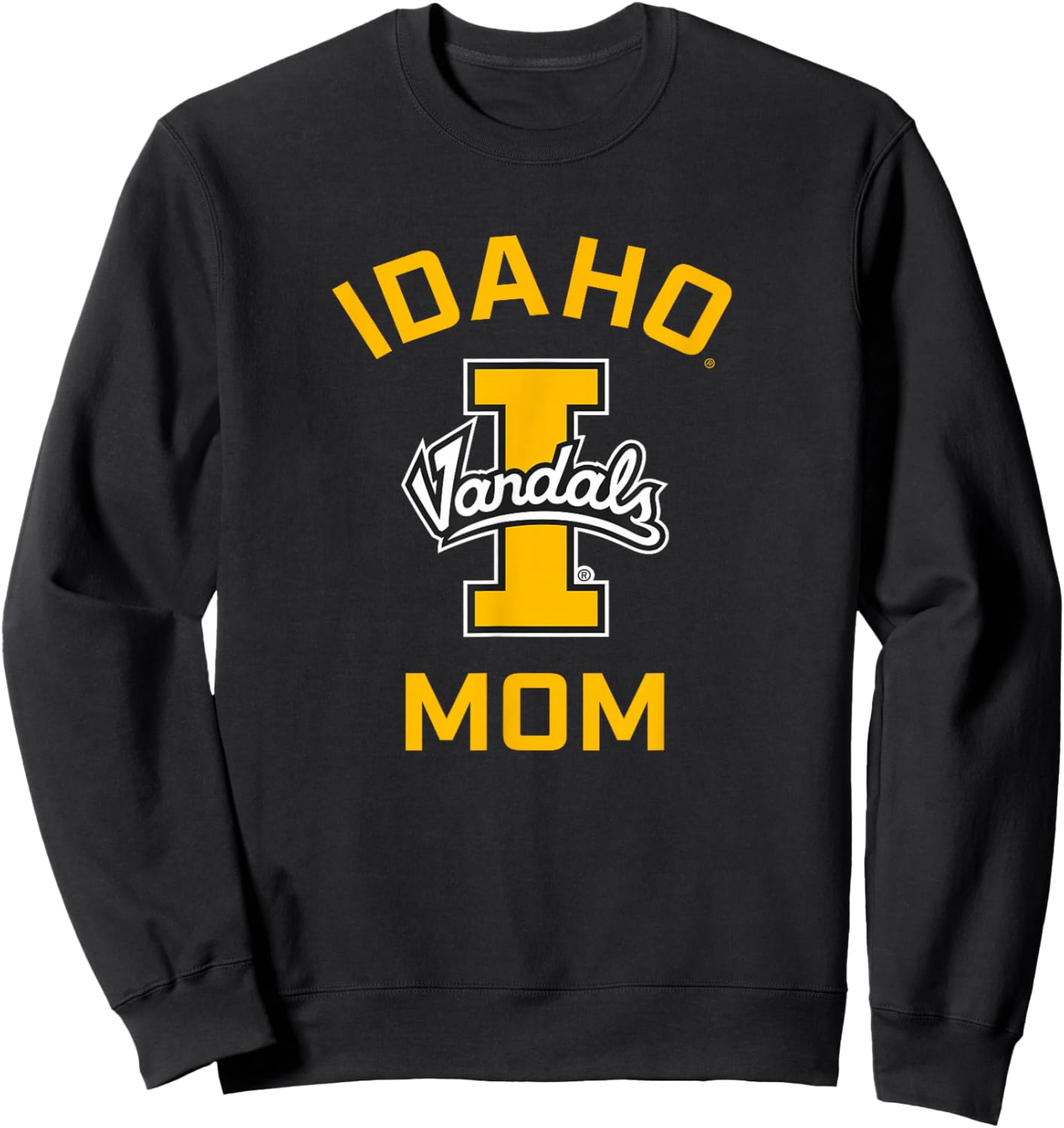 University of Idaho Vandals Arched Mom Sweatshirt - Sweatshirt | Black