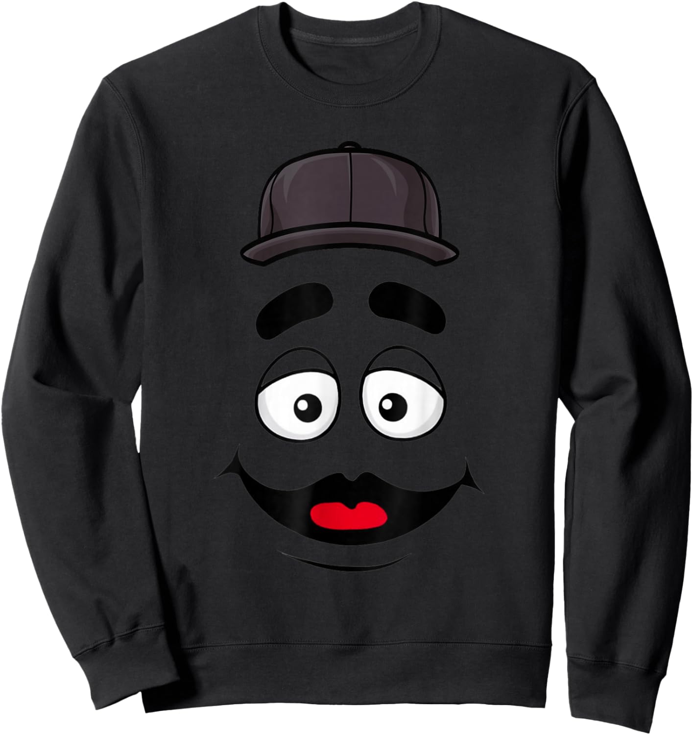 Funny Grimace Face For Halloween Costume Sweatshirt - Sweatshirt | Black