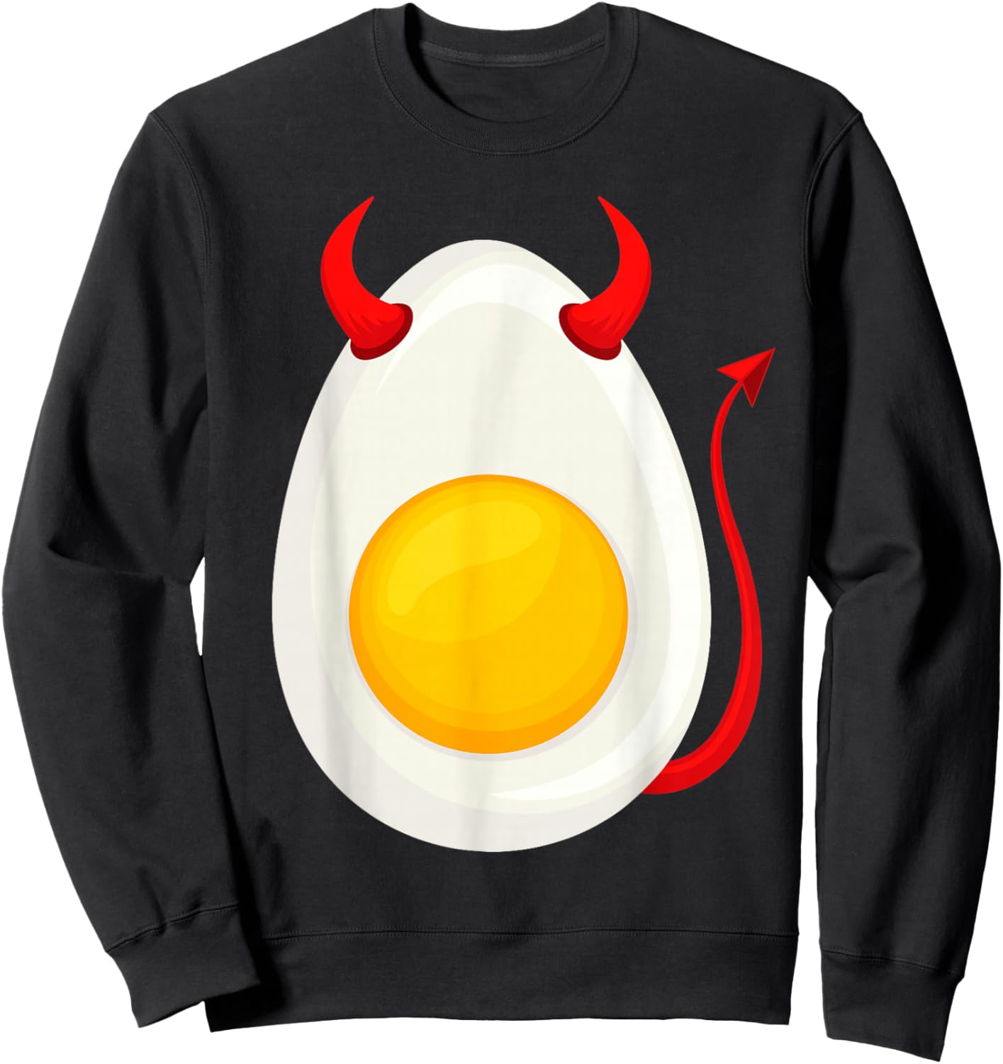 Funny Deviled Egg Cosplay DIY Halloween Costume Day Kid Boy Sweatshirt - Sweatshirt | Black