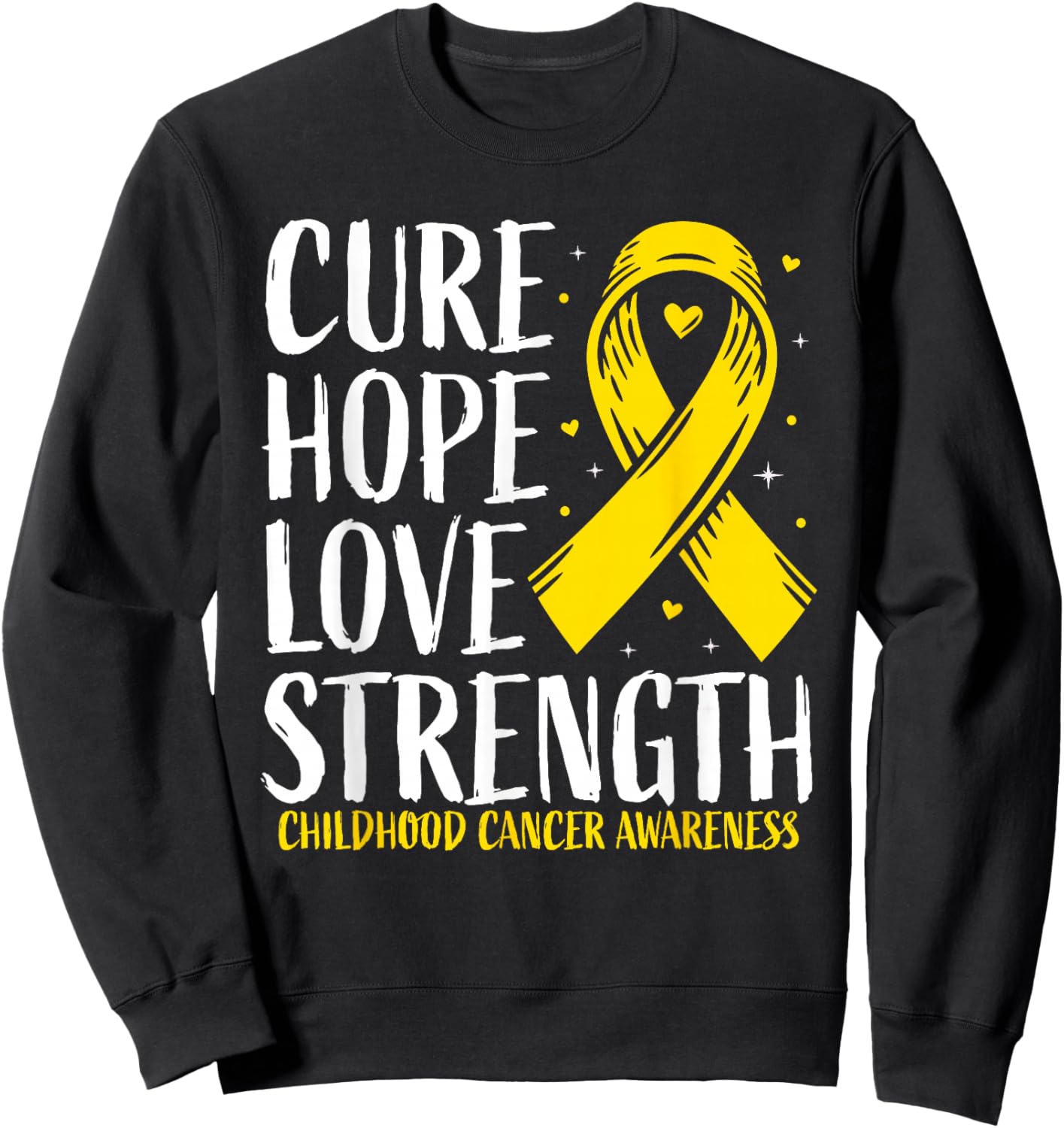 Childhood Cancer Awareness Shirt 2024 Childhood Cancer Sweatshirt - Sweatshirt | Black