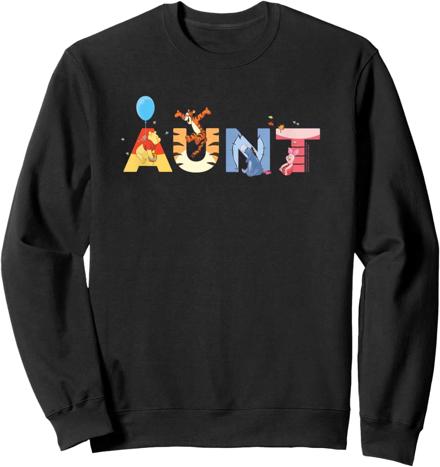 Disney Winnie The Pooh & Friends Aunt Family Disney Trip Sweatshirt - Sweatshirt | Black