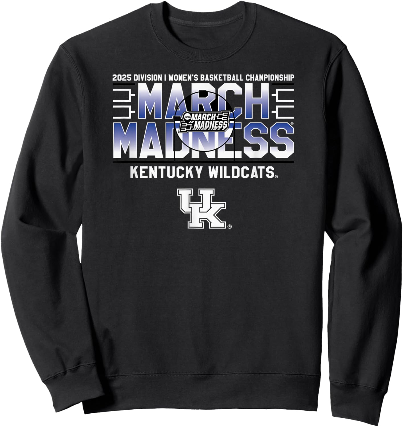 Kentucky Wildcats March Madness 2025 Women's Basketball Sweatshirt - Sweatshirt | Black