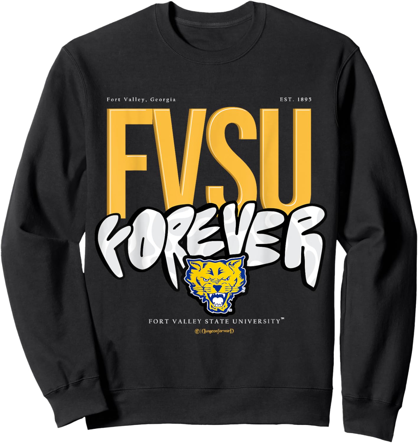The Yard Essentials - Fort Valley State- FVSU Forever Grey Sweatshirt - Sweatshirt | Black