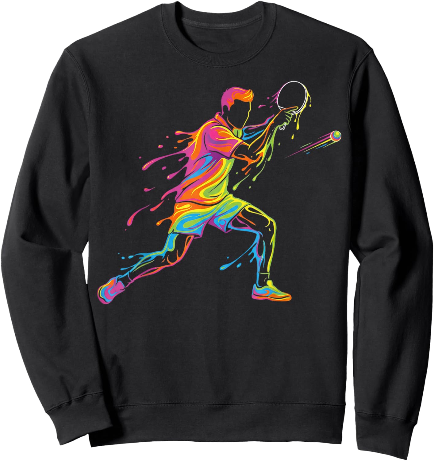 Table Tennis Ping Pong Men Kids Boys Sweatshirt - Sweatshirt | Black