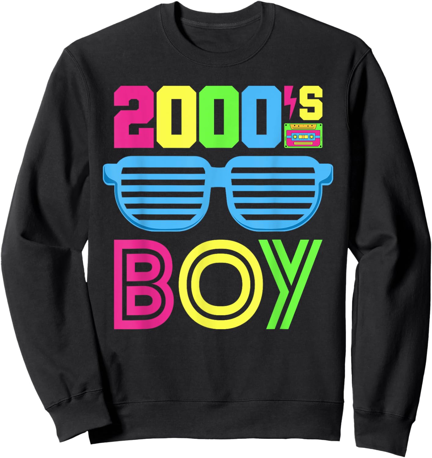 2000's Boy 00s Themed Party 2000s Costume Early 2000s Outfit Sweatshirt - Sweatshirt | Black