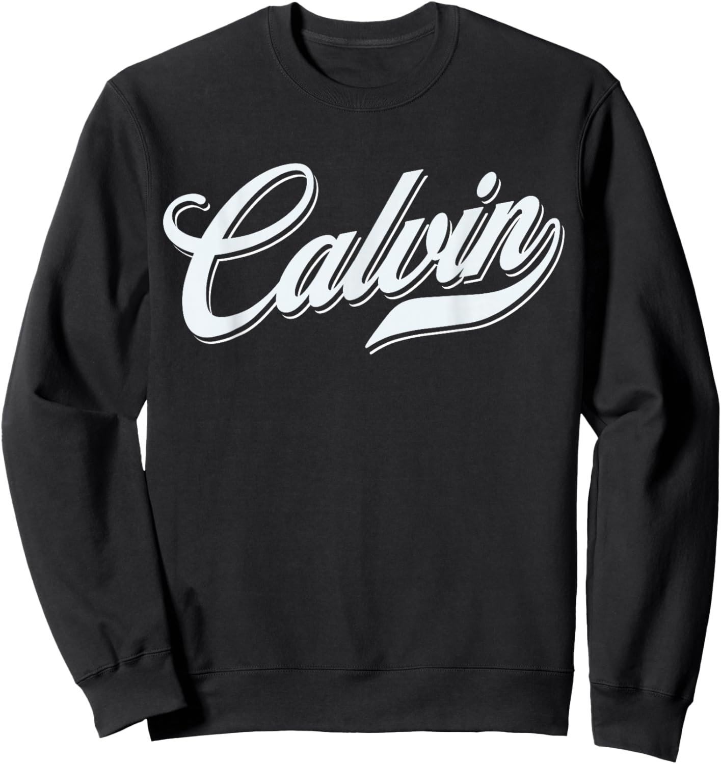 Boys Funny Gift Funny Name For Calvin Sweatshirt - Sweatshirt | Black