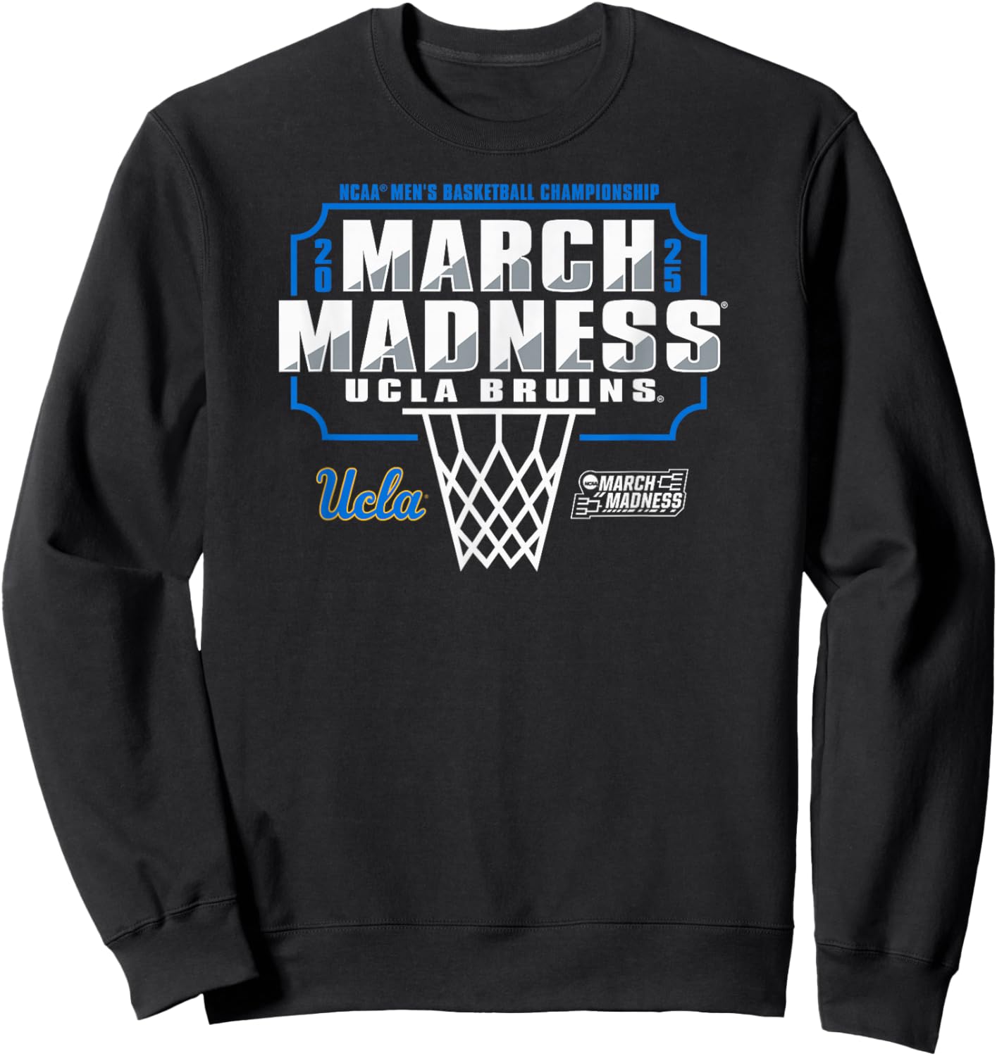 UCLA Bruins March Madness 2025 Basketball Black Sweatshirt - Sweatshirt | Black