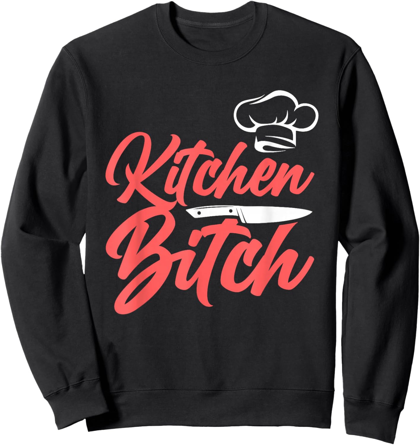 Funny Kitchen B.itch Sweatshirt - Sweatshirt | Black