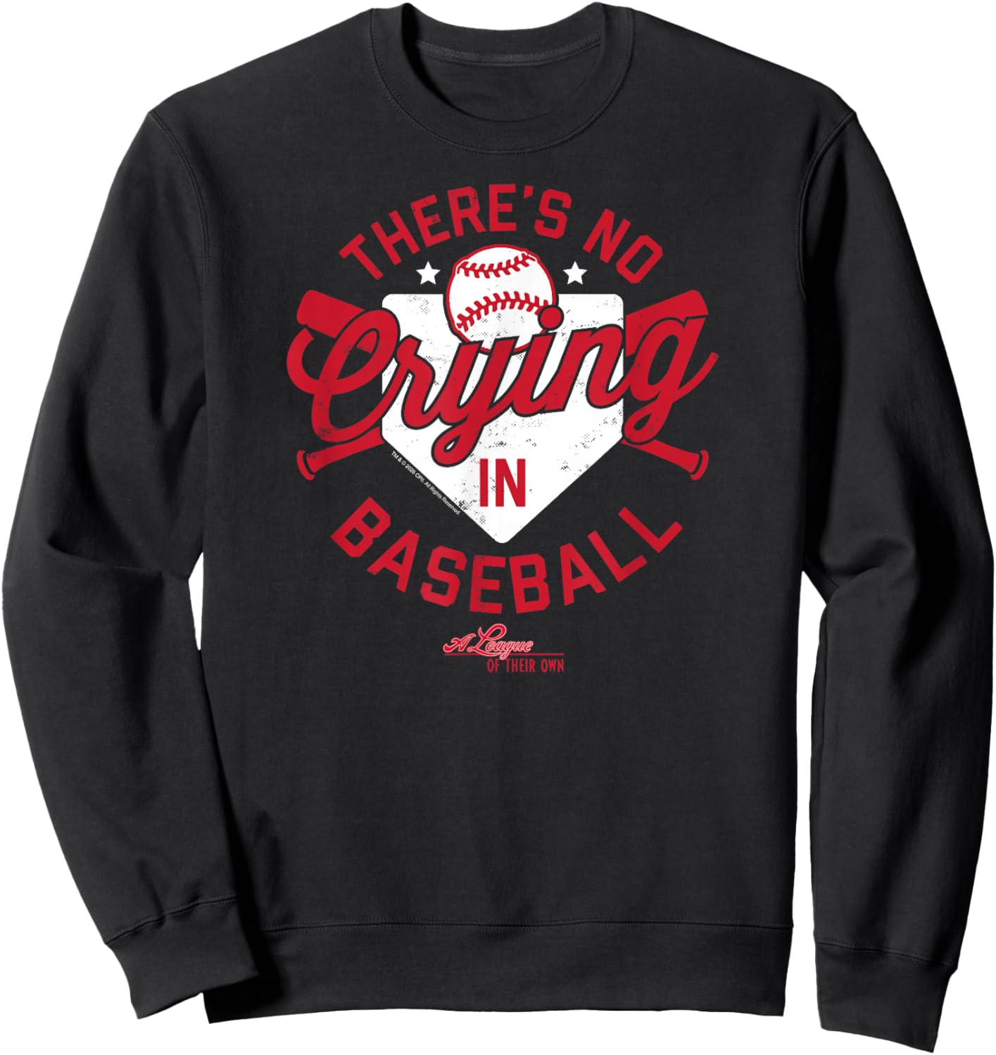 Sony - A League of Their Own - There's No Crying in Baseball Sweatshirt - Sweatshirt | Black
