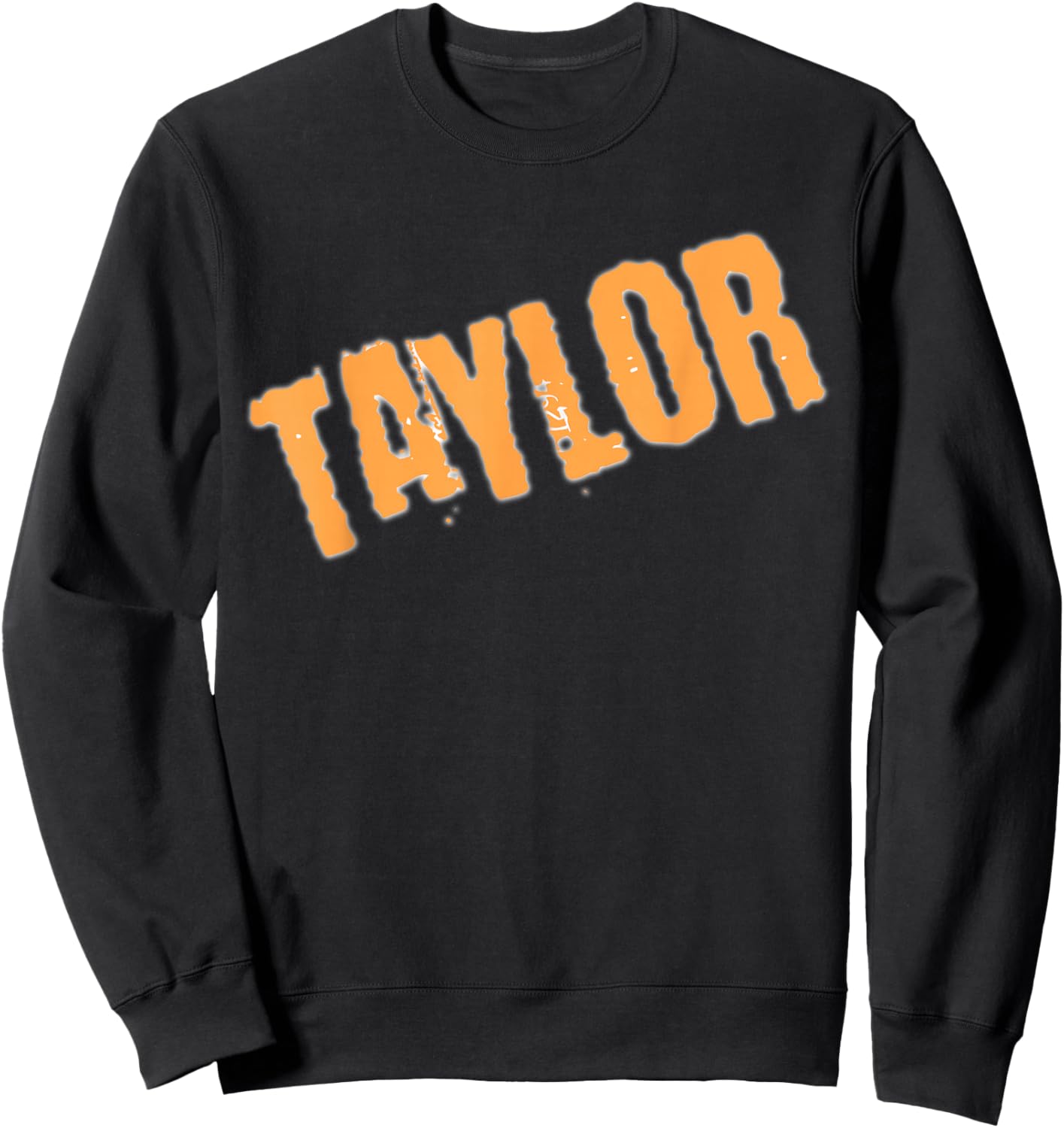 Neon Orange Taylor Sweatshirt - Sweatshirt | Black