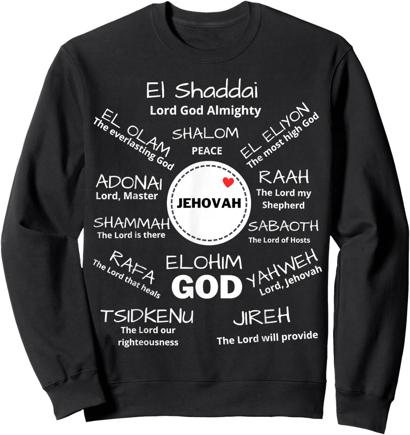 Jehovah Sweatshirt - Sweatshirt | Black