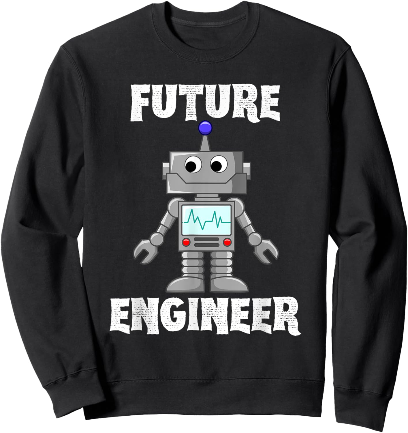 Future Engineer Robotics Robot Costume For Adults Kids Sweatshirt - Sweatshirt | Black