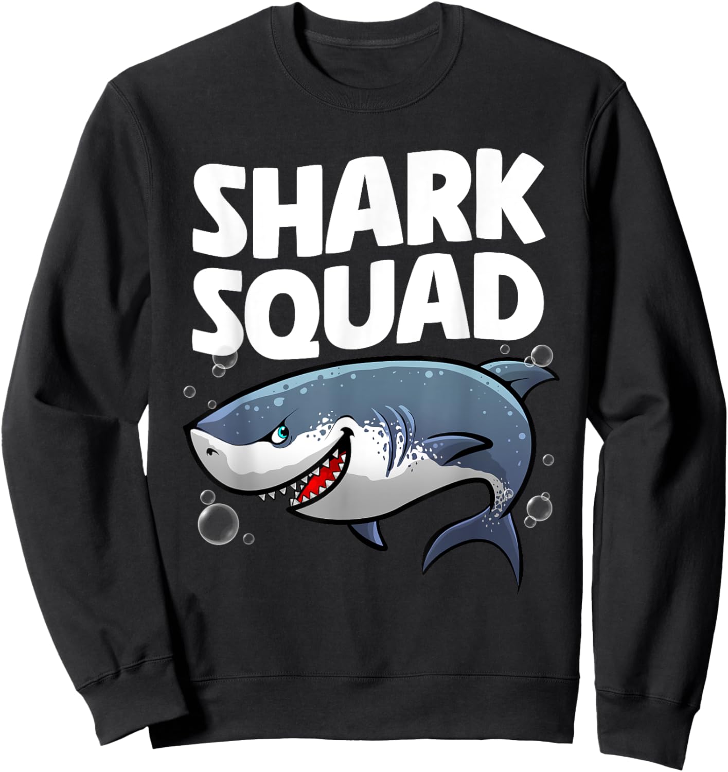 Best Shark Art For Boys Girls Kids Shark Related Shark Lover Sweatshirt - Sweatshirt | Black
