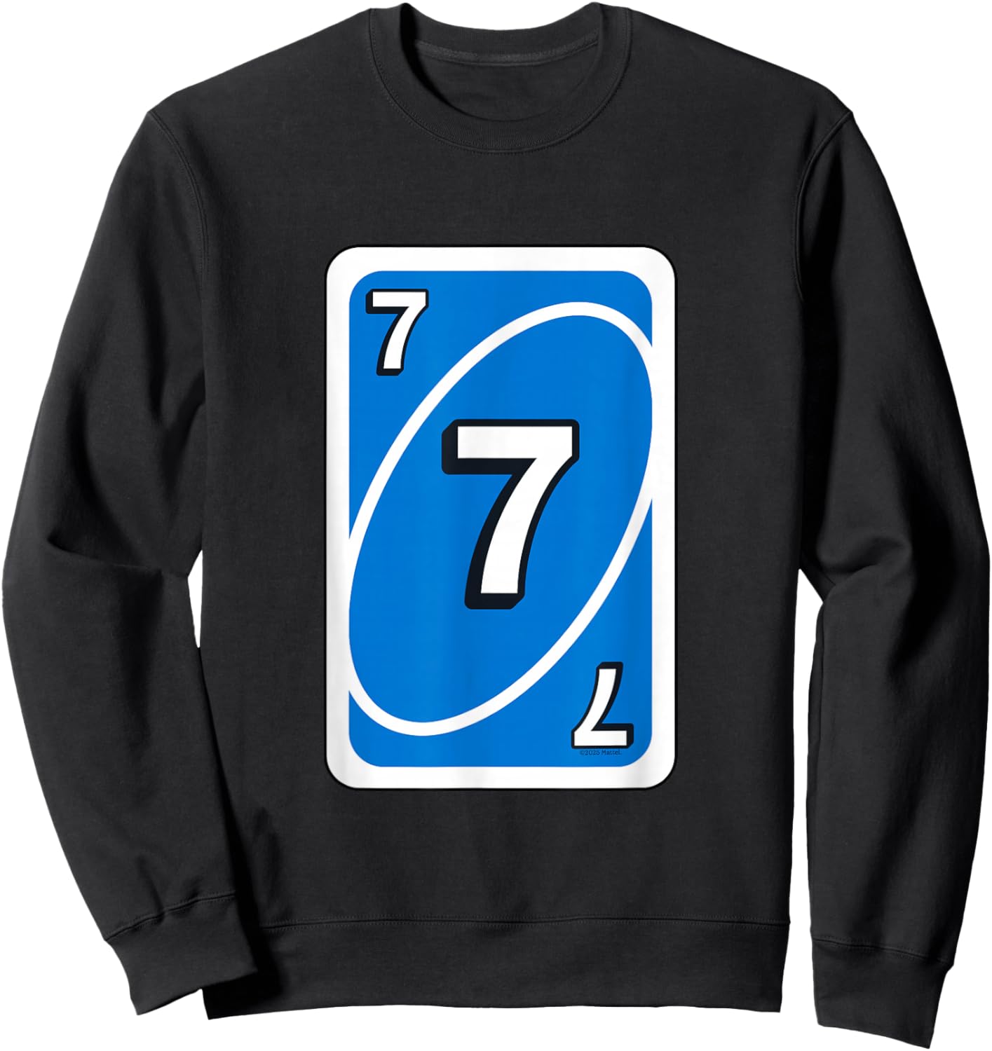 UNO Halloween Blue 7 Inch Card Sweatshirt - Sweatshirt | Black