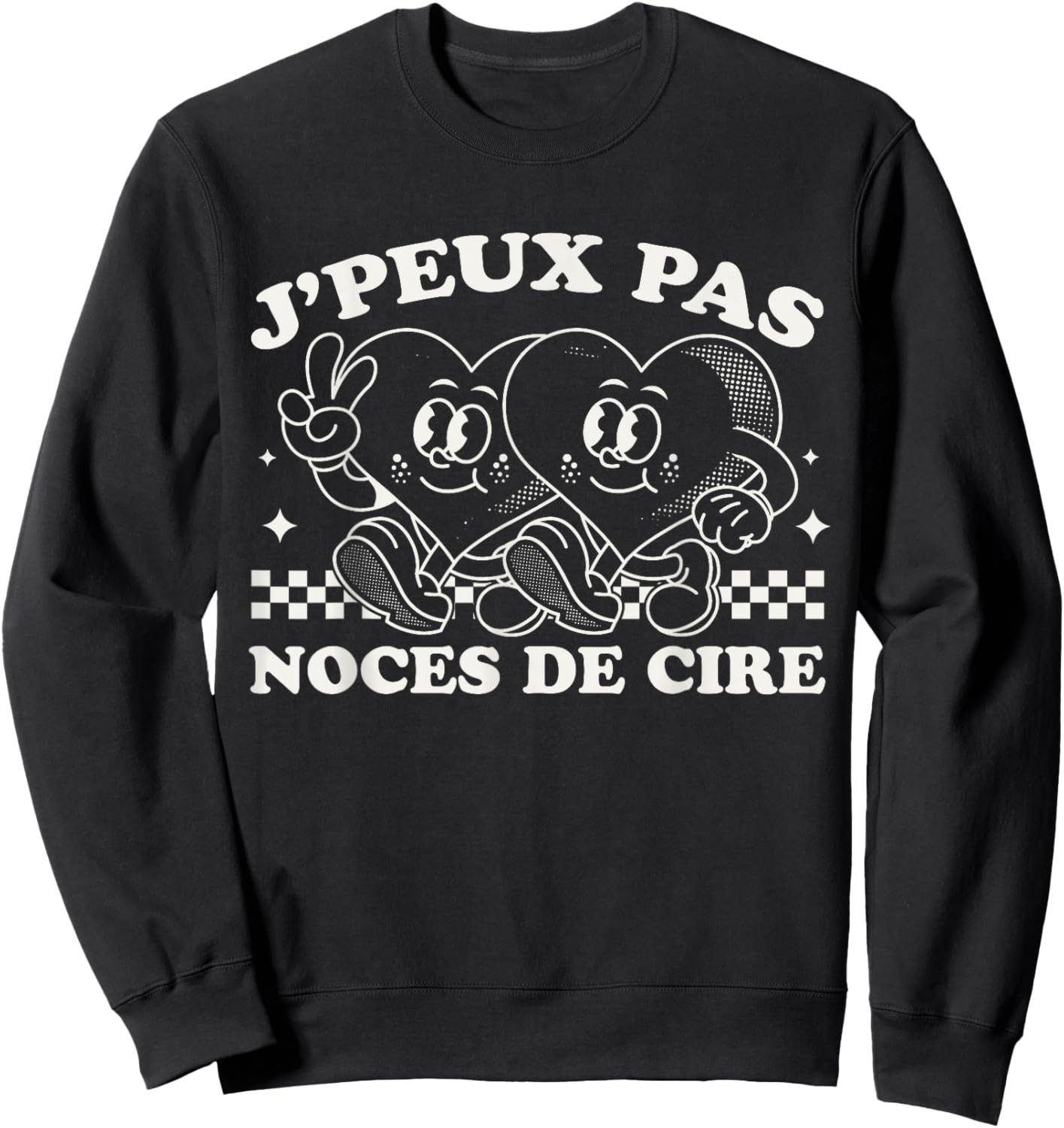Gift Couple 4 Years Wedding – Wedding Anniversary of Wax Sweatshirt - Sweatshirt | Black