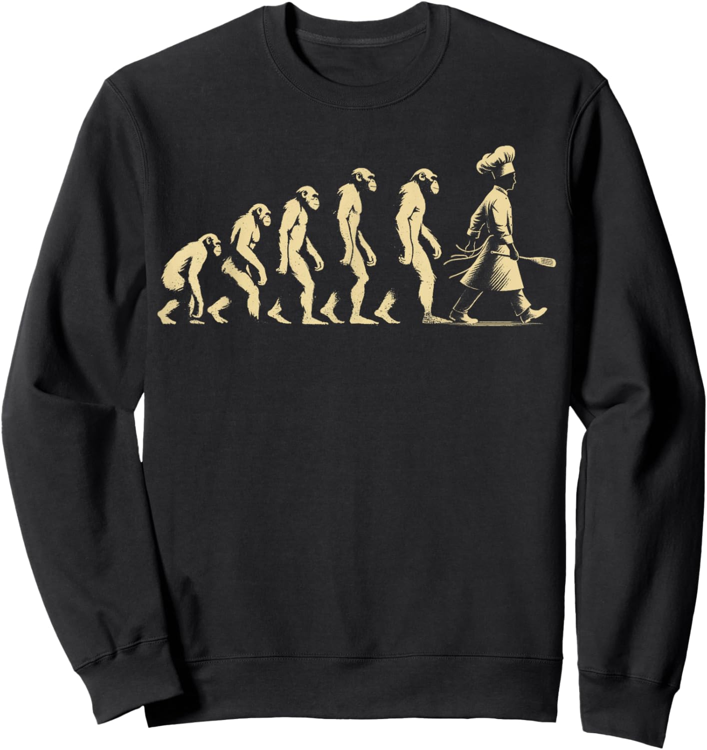 Cooking Evolution Cook Chef Cuisine Cooking Meal Prep Sweatshirt - Sweatshirt | Black