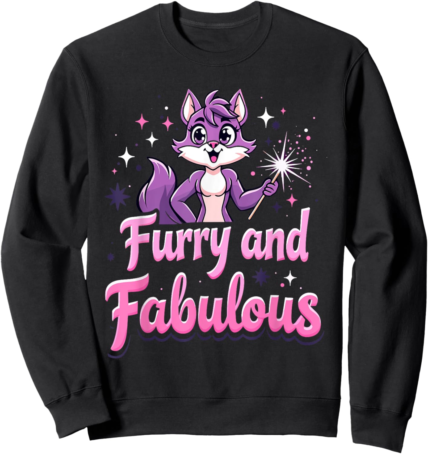 Fursuiting Furry Fandom Costume Performance Fursona Cosplay Sweatshirt - Sweatshirt | Black