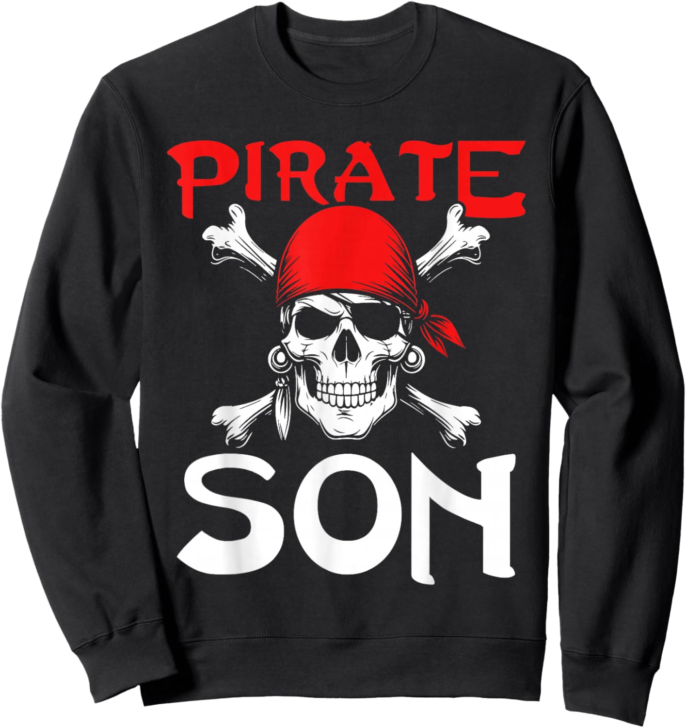 Pirate Son Pirate Skull Sweatshirt - Sweatshirt | Black