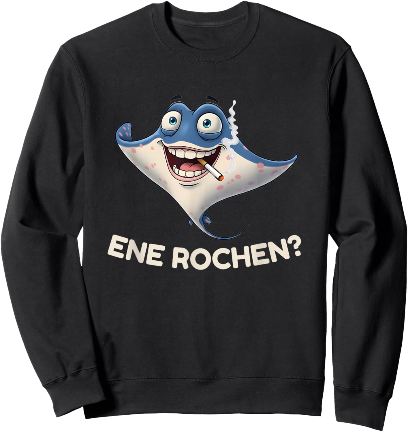 with Ene Rochen Funny Word Joke Sweatshirt - Sweatshirt | Black
