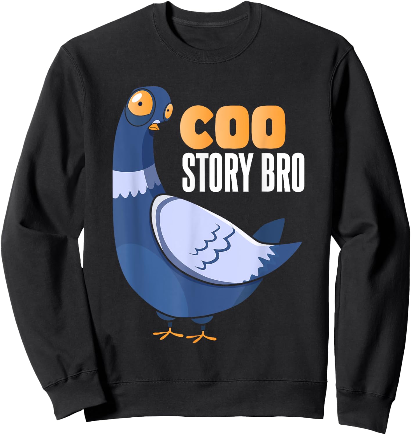Funny Pigeon Lover Sweatshirt - Sweatshirt | Black